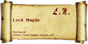 Lock Magda névjegykártya